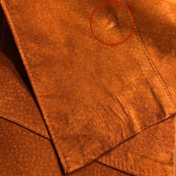 Danier Suede Skirt Size 8 Copper Brown - Picture 10 of 11